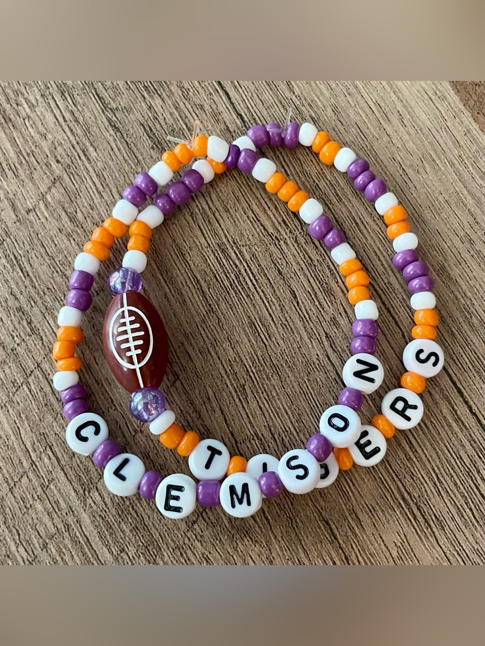 Clemson Tigers Football Bracelets